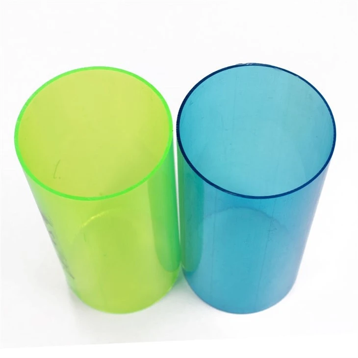 Tubo de PVC transparente de extrusión con superficie lisa para embalaje