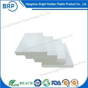 Productos personalizados de inyección de almohadilla de plástico blanco de placa de PTFE