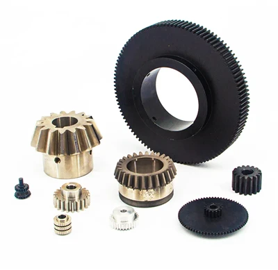 Plástico Nylon Pequeño piñón Metal Acero Venta al por mayor Spur Forja Acero Metal CNC Máquina grande Engranaje